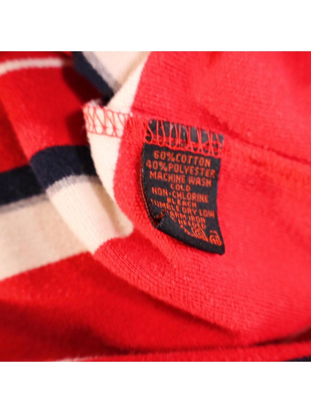 Polo Mens Size 3XL Red Striped VTG Y2K 90s 3XL Karl Kani - Picture 6 of 7